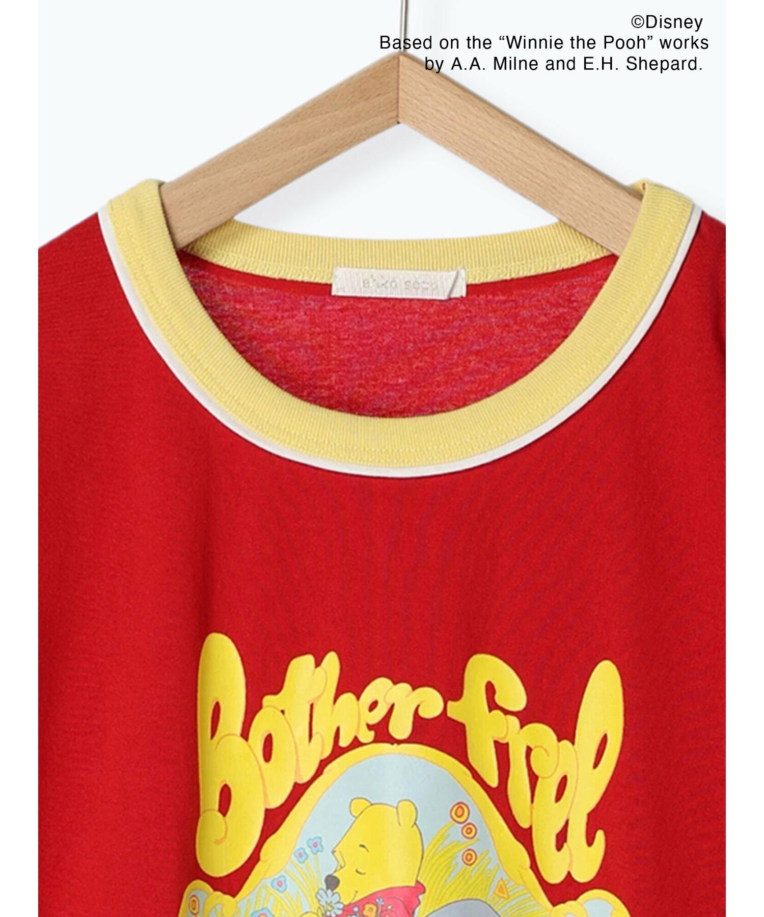 【Disney】くまのプーさん/リンガーTシャツ